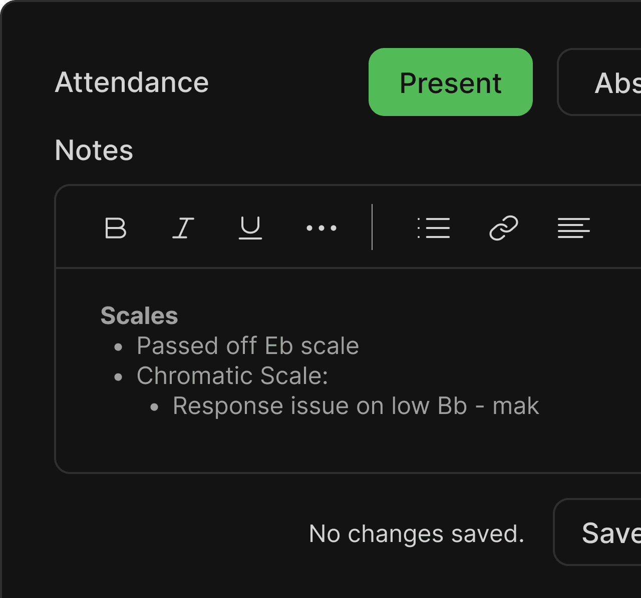Built-in operations - dark mode