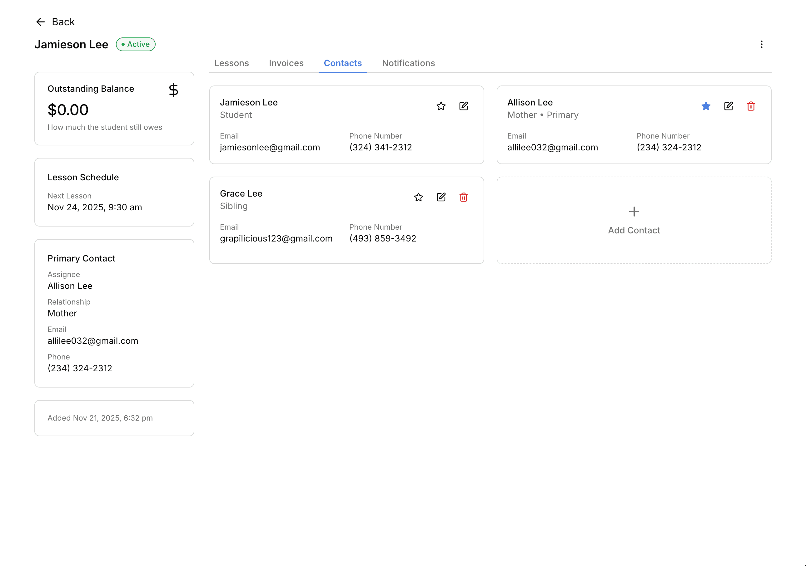 Students preview in light mode